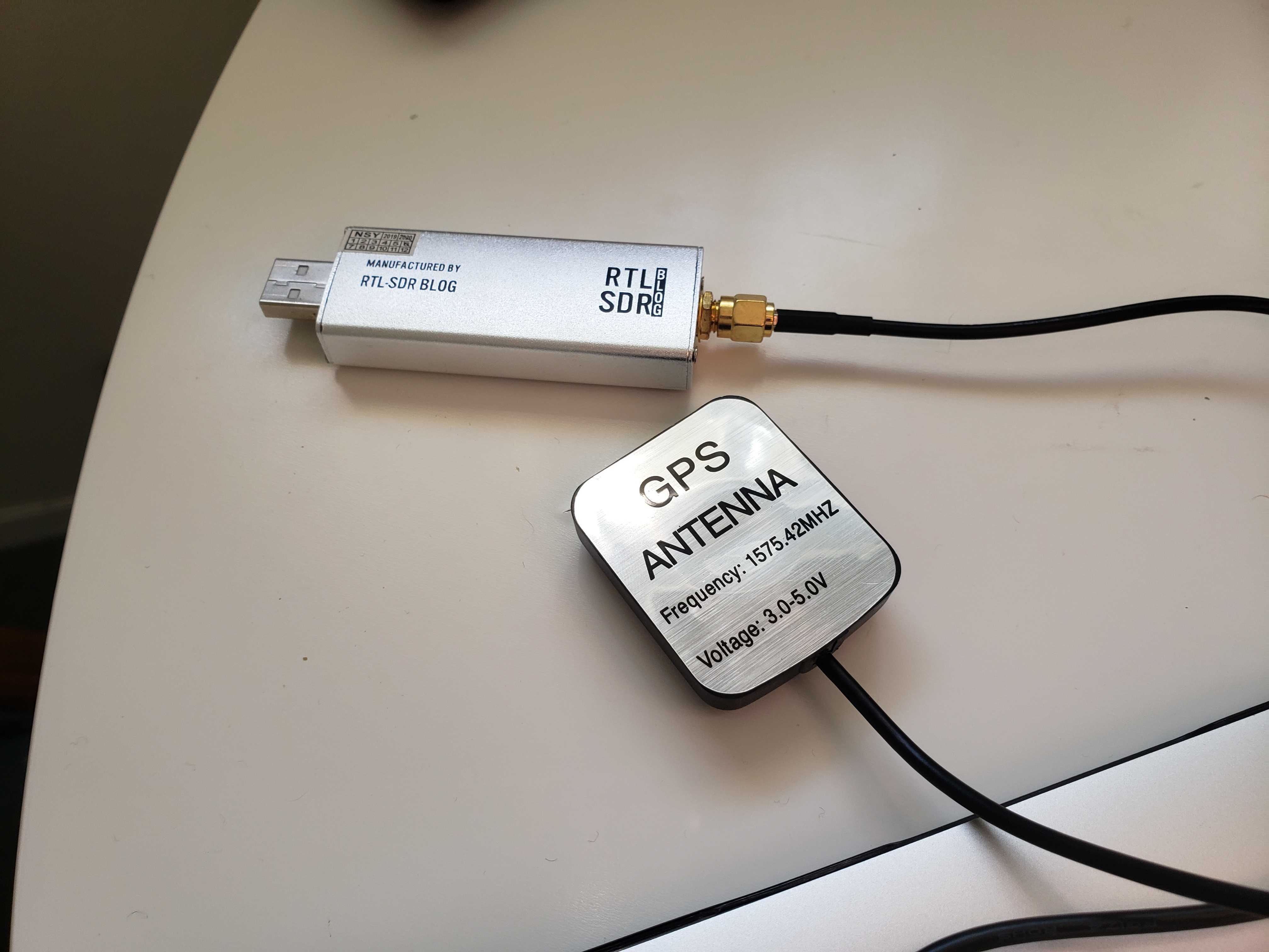 Antenna and RTL-SDR dongle